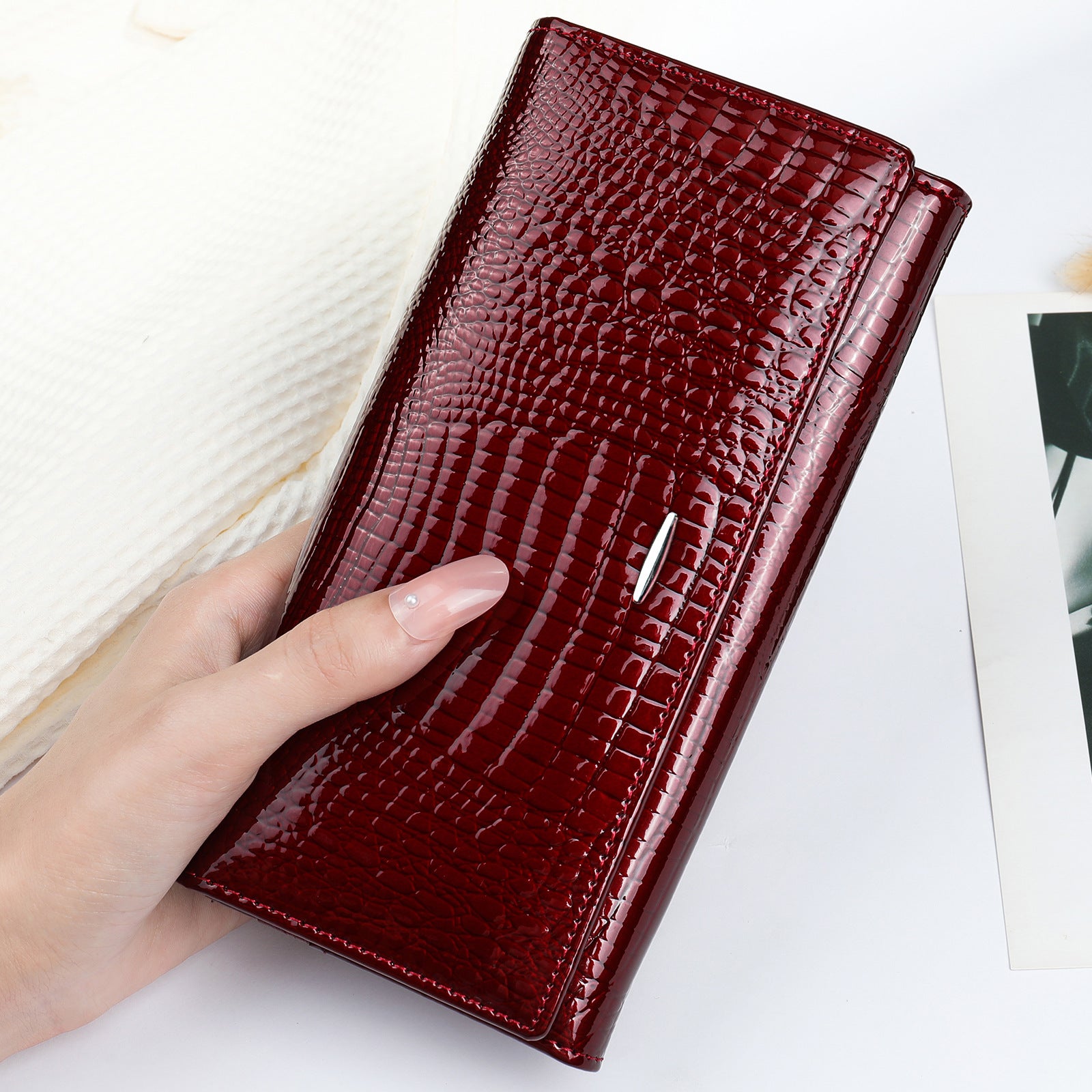 Women's High-end Clutch Bag Women's All-match Genuine Leather Coin Purse Top-layer Cowhide Wallet