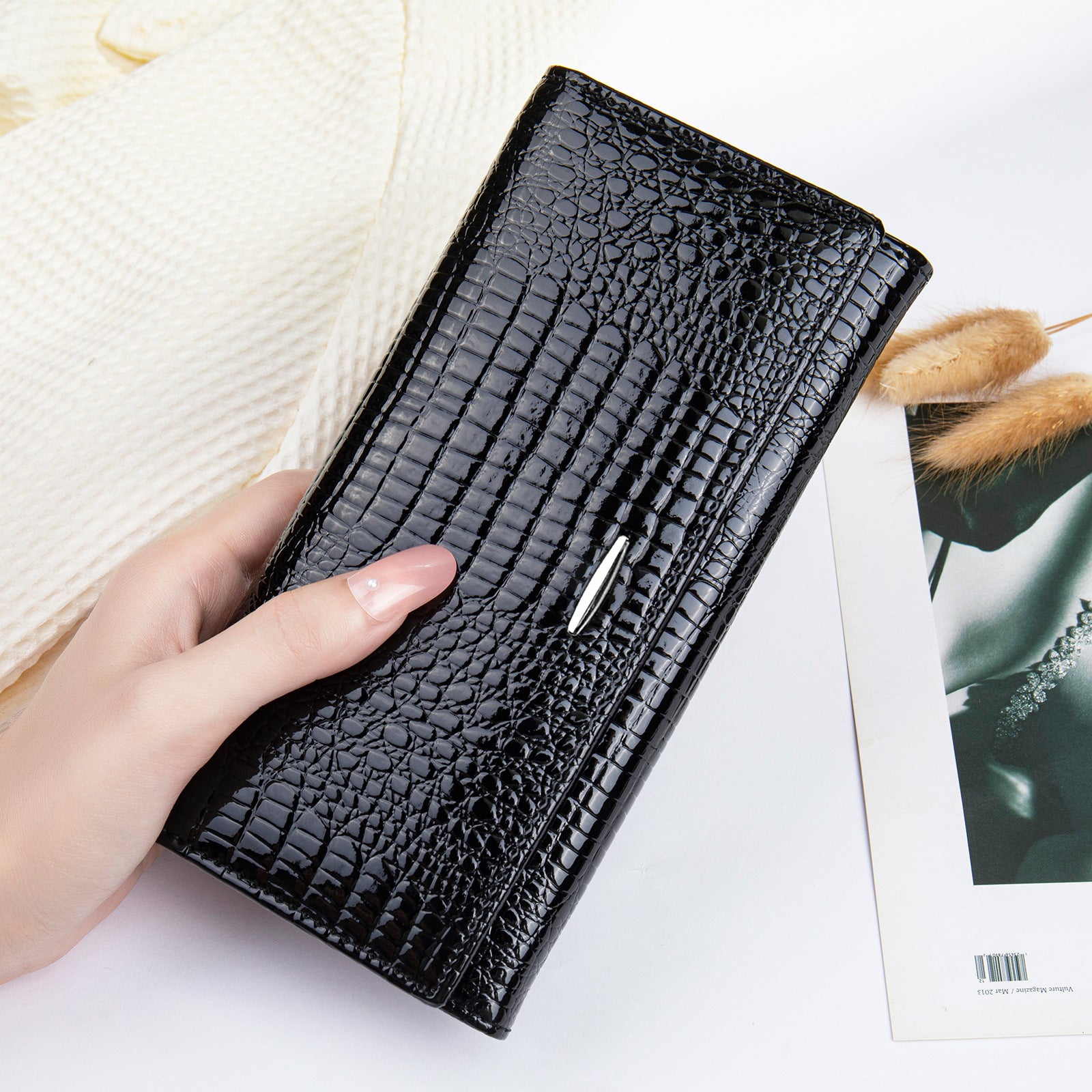 Women's High-end Clutch Bag Women's All-match Genuine Leather Coin Purse Top-layer Cowhide Wallet