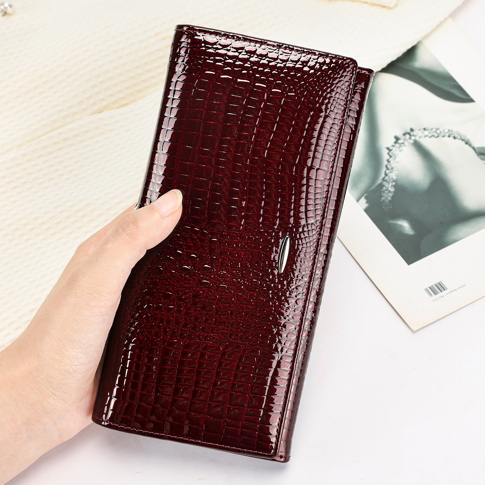 Women's High-end Clutch Bag Women's All-match Genuine Leather Coin Purse Top-layer Cowhide Wallet