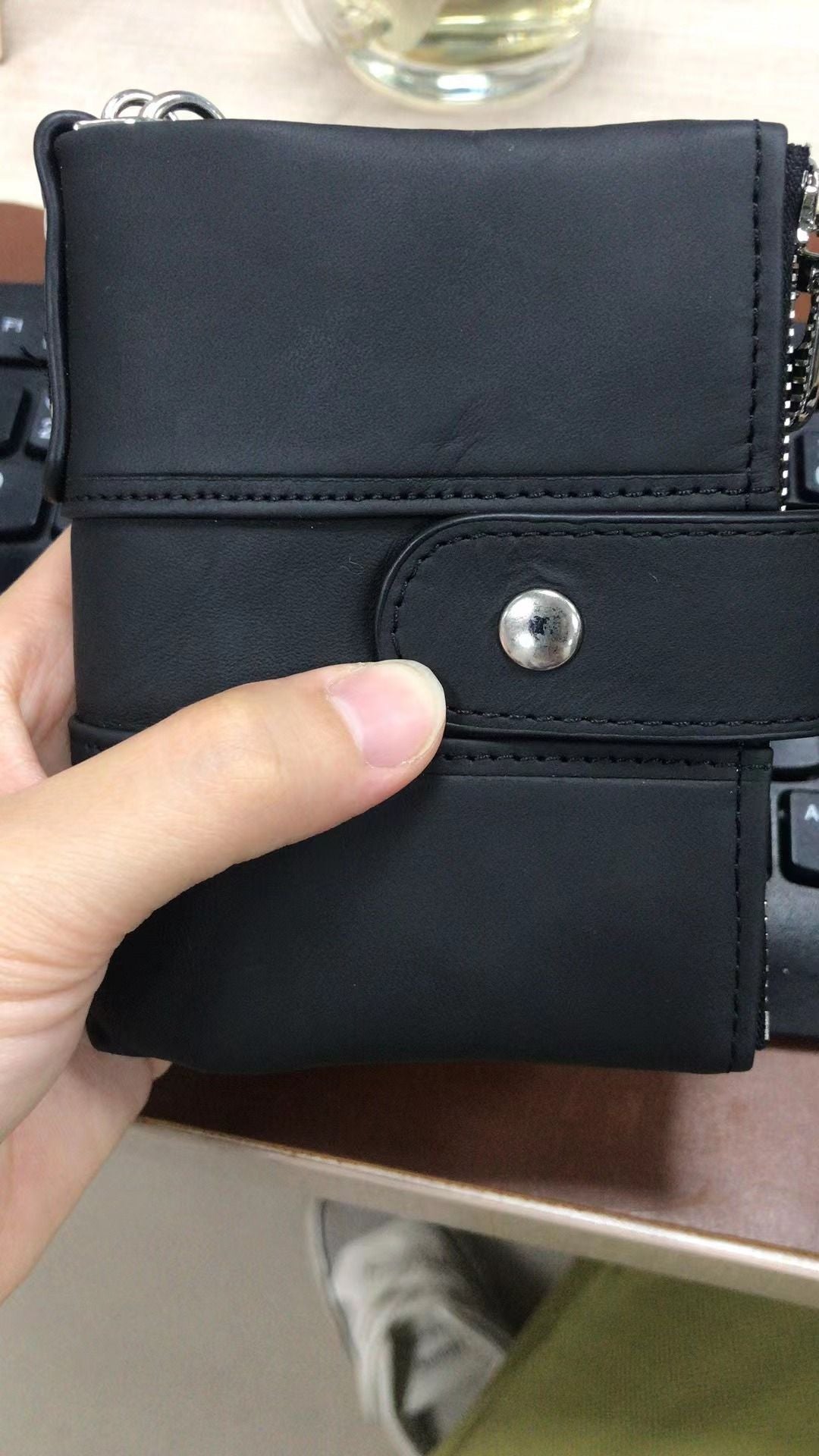 Anti-magnetic Retro Genuine Leather Wallet Long Women's Clutch High-end Multi-functional First-layer Cowhide Wallet