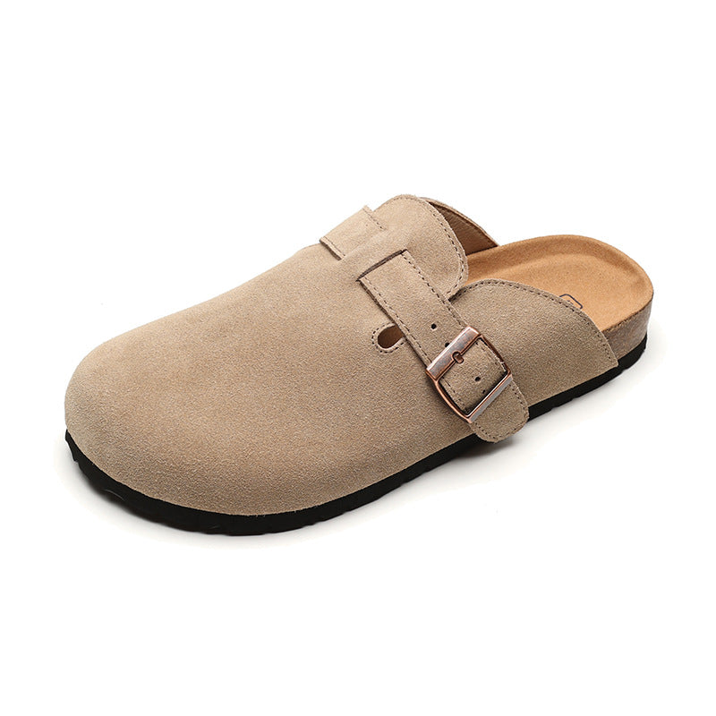 Weiwei Girl 959-11 Genuine Burken Shoes Pure Original Thick Slippers Women's Summer Wearing Fishing Burken Half Slippers
