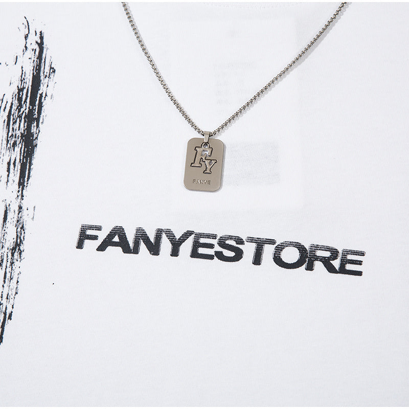 T Shirts Cotton Crew Neck Fashion Streetwear Tee Casual Oversize High Quality Simple Short Sleeve Summer Chain