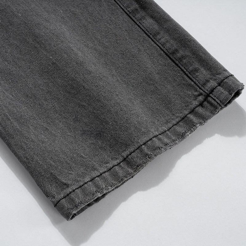 Men's And Women's Washed Old Pants Men's And Women's Same Style Gender-Free Paris Style Straight Trendy Street Trendy Jeans
