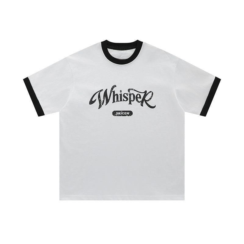 Streetwear Letter Print Oversize Tees Fashion T Shirt Pure Cotton Top Short Sleeve Loose Summer Casual Tee