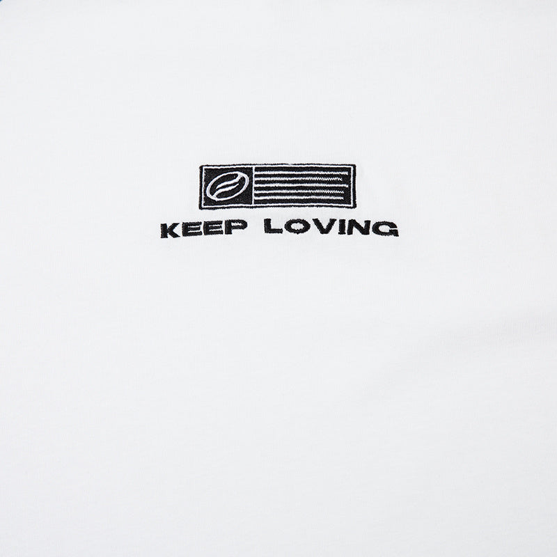Side Stripe Streetwear T Shirt Letter Print Loose Fashion Summer Casual Tees Sports Style Top Short Sleeve Hip Hop