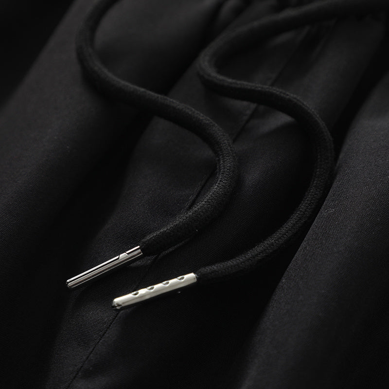 Streetwear Color Contrast Drawstring Boardshorts Breathable Beach Shorts Fitness Sports Style Pants Letter Embroidery