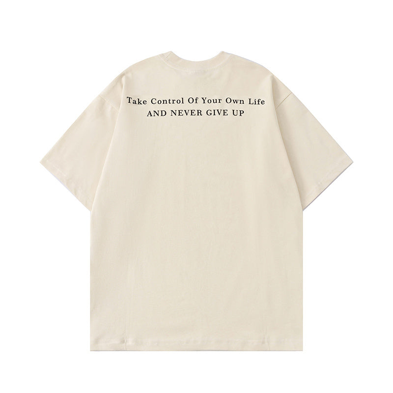 Streetwear T Shirts Oversize Loose Short Sleeve Cotton Tee Casual O Neck Summer Simple Design