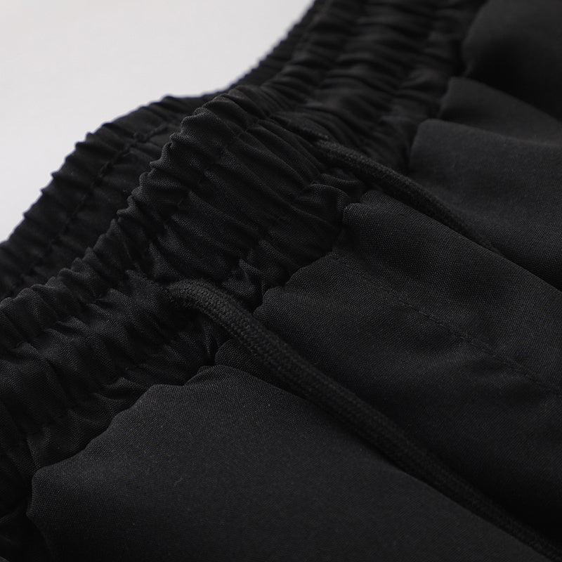 Streetwear Color Contrast Drawstring Boardshorts Breathable Beach Shorts Fitness Sports Style Pants Letter Embroidery
