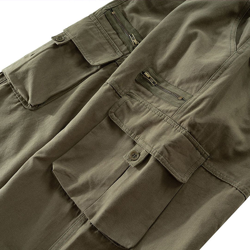 Men's Wear Women's Autumn And Winter Hip-hop Baxi Wide-legged Multi-bag Cushion Pants Men's And Women's Casual Trousers Double-color Trendy