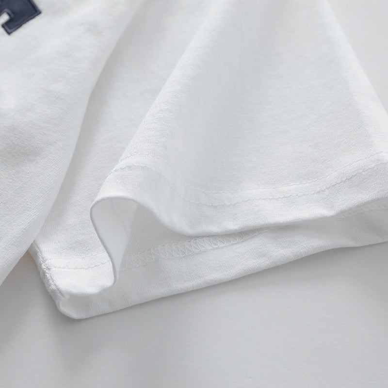 Streetwear T Shirts Oversize Loose Short Sleeve Cotton Tee Casual O Neck Sports Style Letter Printed Fashion