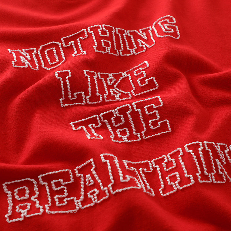 Streetwear Letter Embroidery T Shirts Oversize Loose Short Sleeve Cotton Tee Casual O Neck Sports Style Fashion