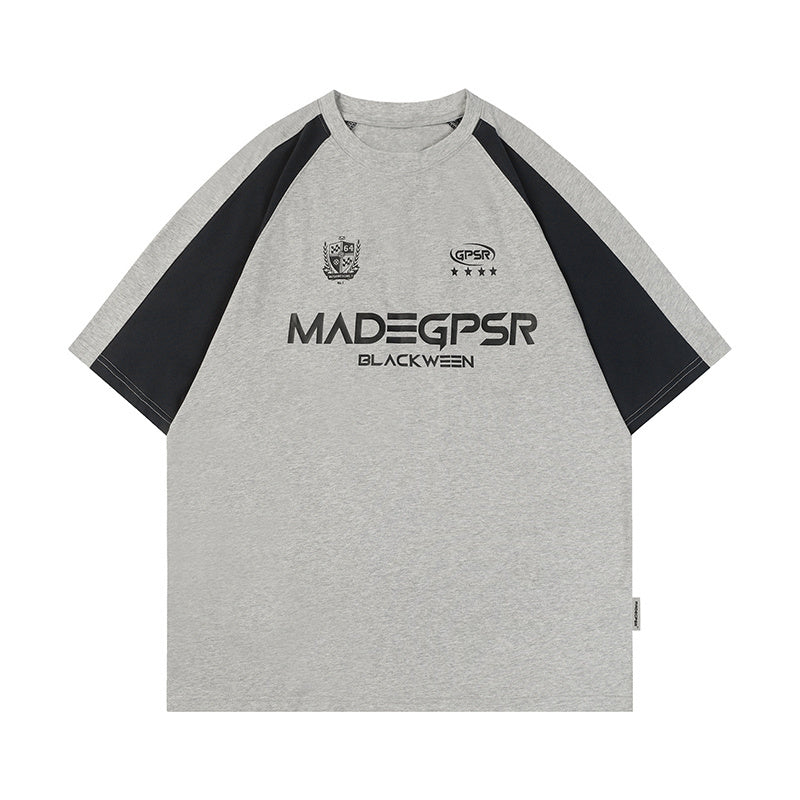 Streetwear T Shirts Letter Print Casual Oversize Loose Short Sleeve Cotton Round Neck Hip Hop Tee Summer Korean Style