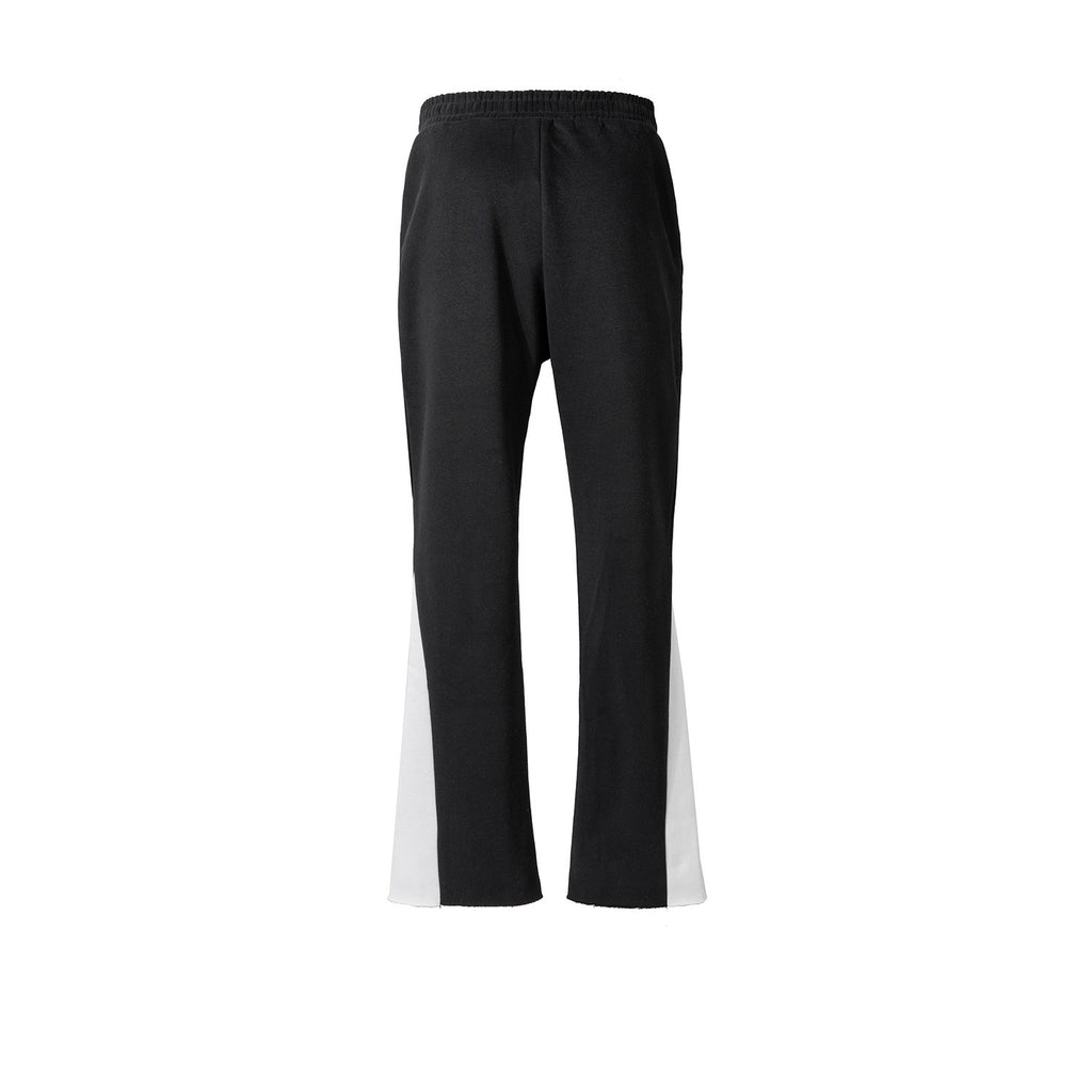 Men's Clothing Women's Spring And Summer Sports Style Contrast Black And White Wide-leg Pants Men's And Women's Drawstring Casual Trousers