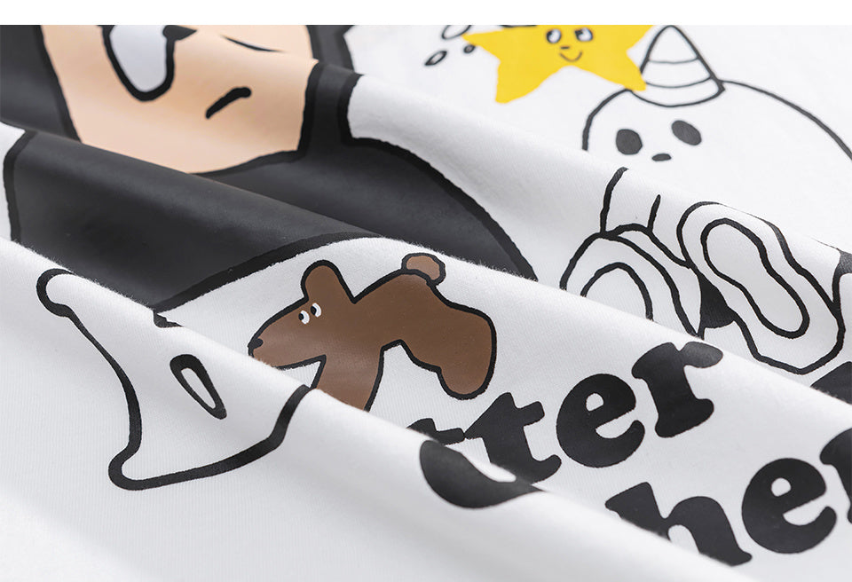 Streetwear Funny Pattern T Shirts Fashion Tee O Neck Oversize Summer Cotton High Quality Short Sleeve Casual