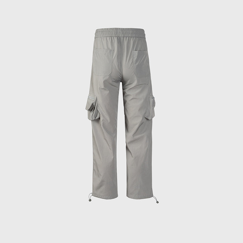 Men's And Women's Urban Functional Multi-Pocket Pants Men's And Women's Drawstring Pants Foot Slim-Fit Casual Crowd Pants