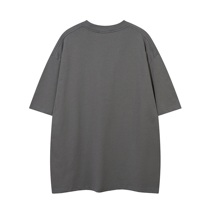 T Shirt Letter Print Streetwear Loose Short Sleeve Simple Design Fashion Summer Hip Hop Top