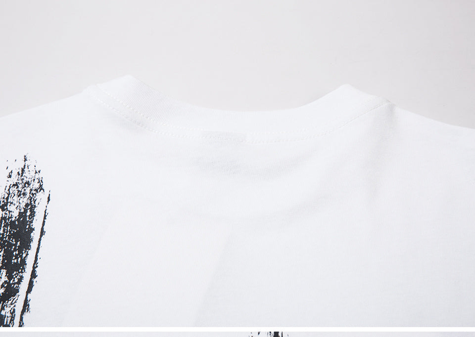 T Shirts Cotton Crew Neck Fashion Streetwear Tee Casual Oversize High Quality Simple Short Sleeve Summer Chain