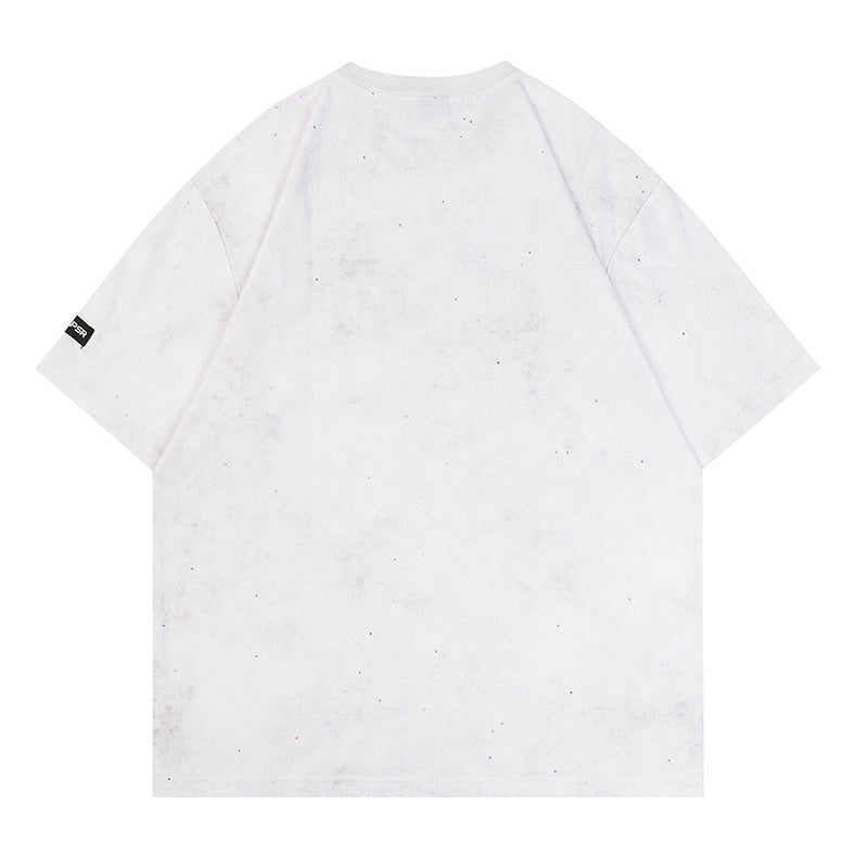 Casual Streetwear T Shirts Letter Print Oversize Loose Short Sleeve Tee Summer Harajuku Cotton Round Neck
