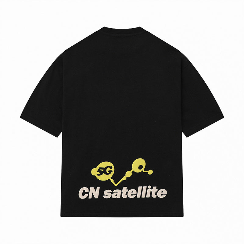 Streetwear T Shirts Oversize Loose Short Sleeve Cotton Tee Casual O Neck Sports Style Graphic Printed Fashion