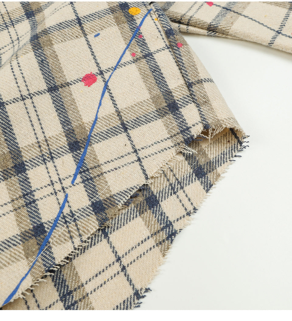 Plaid Shirts Autumn Long Sleeve Oversize Button Up Tops Korean Style Casual Fall Outwear