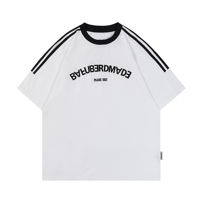 Streetwear Letter Printed Oversize T Shirts Hip Hop Tee Summer Loose Short Sleeve Casual Cotton O Neck