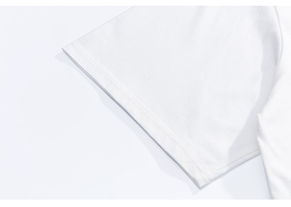 Streetwear Polar Bear Pattern T Shirts Fashion Crew Neck Oversize Summer Cotton Short Sleeve High Quality Casual