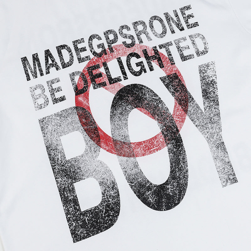 Streetwear T Shirts Letter Print Casual Oversize Loose Short Sleeve Cotton Round Neck Hip Hop Tee Summer