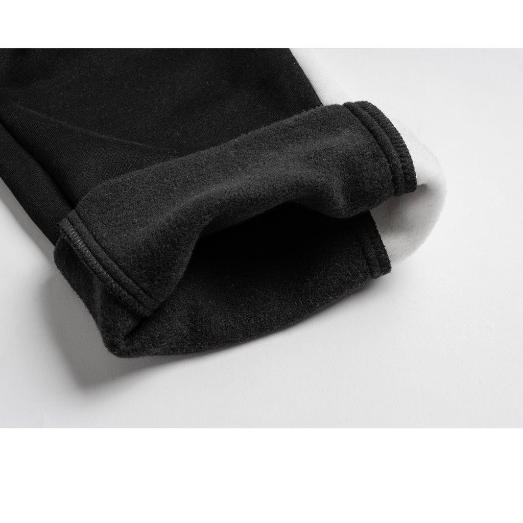 Men's Clothing Women's Spring And Summer Sports Style Contrast Black And White Wide-leg Pants Men's And Women's Drawstring Casual Trousers