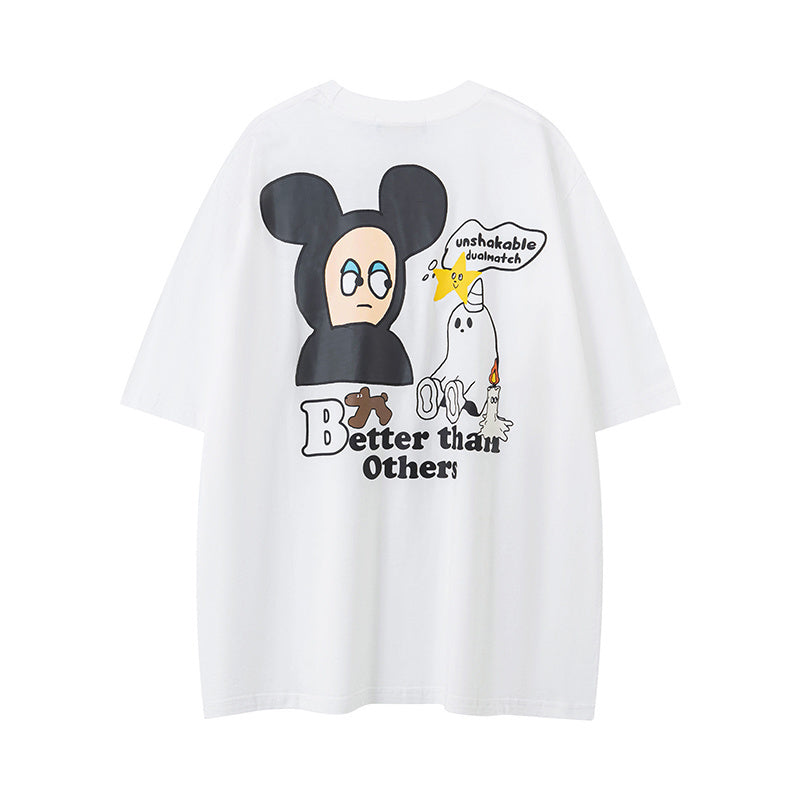 Streetwear Funny Pattern T Shirts Fashion Tee O Neck Oversize Summer Cotton High Quality Short Sleeve Casual