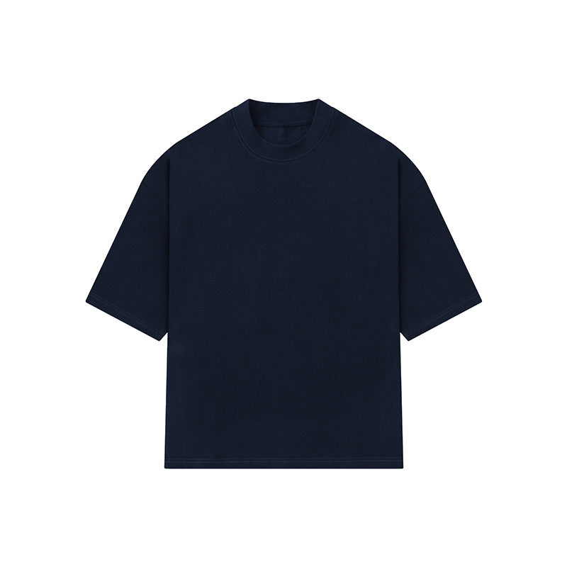O Neck Streetwear Oversize T Shirts Simple Design Hip Hop Tee Loose Short Sleeve Casual Solid Color