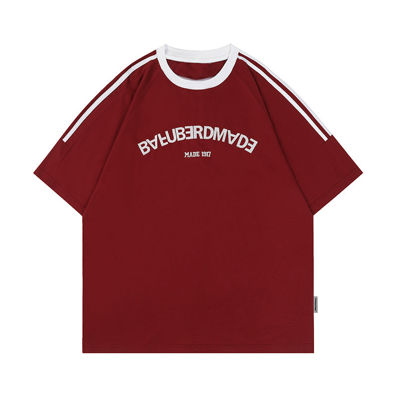 Streetwear Letter Printed Oversize T Shirts Hip Hop Tee Summer Loose Short Sleeve Casual Cotton O Neck