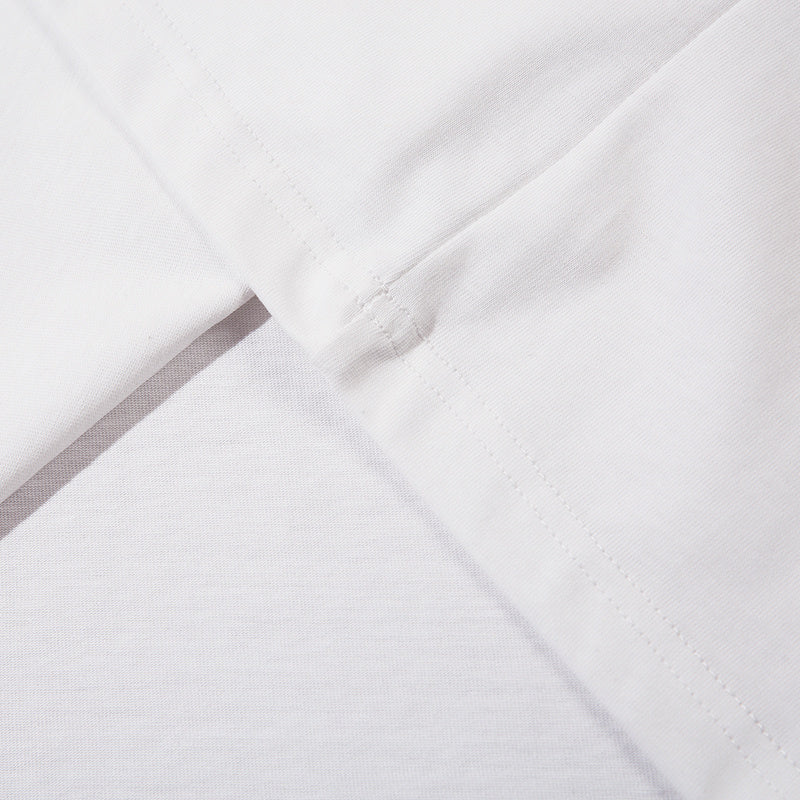 Abstract Letter Print Streetwear T Shirt Short Sleeve Round Neck Summer Cotton Loose Casual Simple Trendy Tee