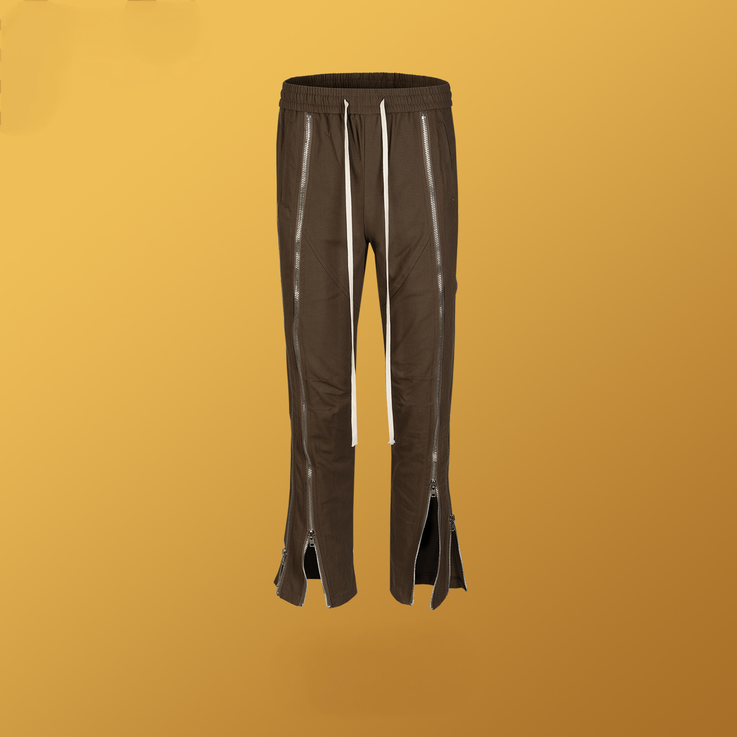Men's Hip-Hop High Street Style Trousers Multi-Zipper Unisex Nylon Casual Pants