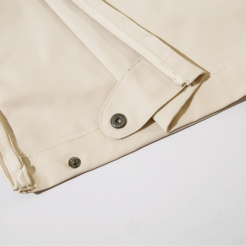 Cargo Pants Paneled Drawstring Elastic Waist Loose Wide Leg Trousers Comfortable Autumn Zipper Pocket