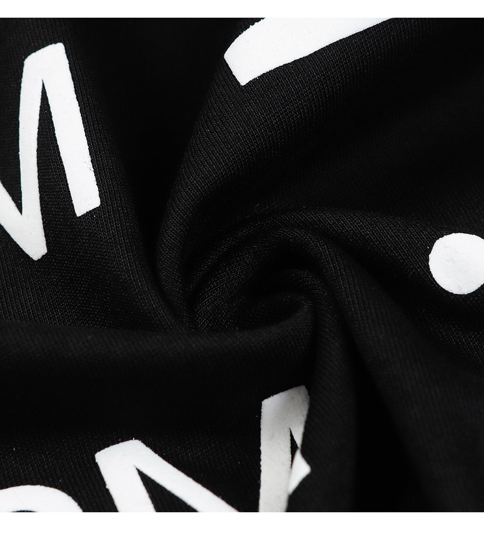 Streetwear T Shirts Letter Printed Oversize Sports Style Hip Hop Tee Summer Loose Short Sleeve Cotton O Neck