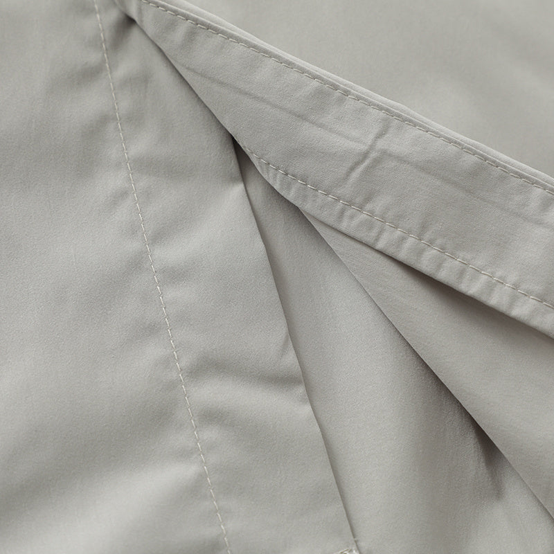 Front Pocket Pure Color Shirts Short Sleeve Oversize Button Tops Casual Summer Outwear Comfortable Trendy