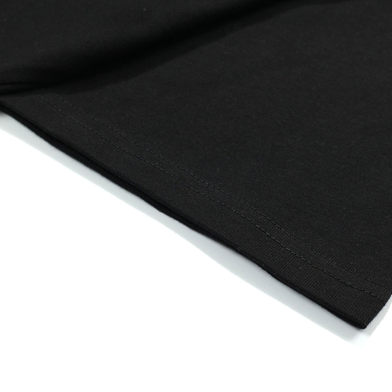 Simple Print T Shirt Short Sleeve Pure Cotton Loose Summer Streetwear Oversize Tees Fashion Casual Top