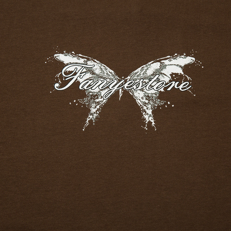 Butterfly Pattern T Shirts Fashion Streetwear Tee Oversize Crew Neck Summer Cotton High Quality Short Sleeve Casual