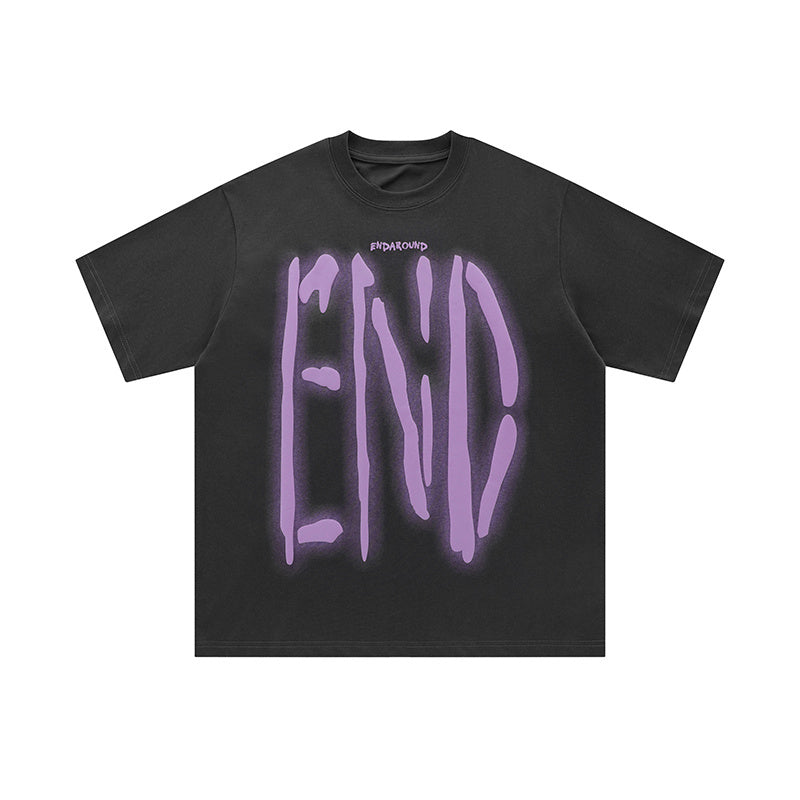 Big Letter Print Oversize Tees Fashion T Shirt Pure Cotton Top Short Sleeve Loose Summer Casual Streetwear