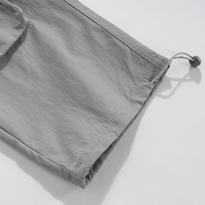 Men's And Women's Urban Functional Multi-Pocket Pants Men's And Women's Drawstring Pants Foot Slim-Fit Casual Crowd Pants
