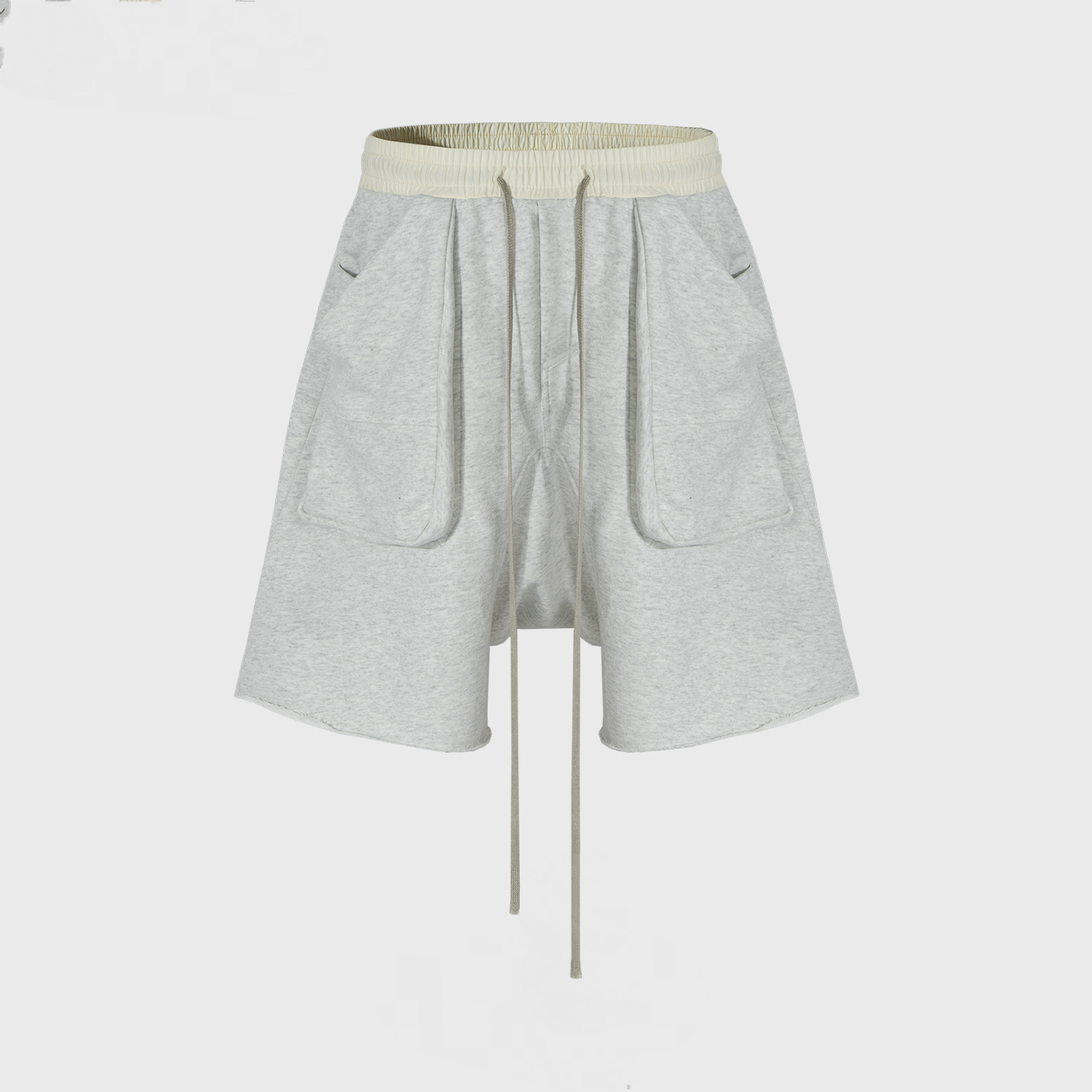 Men's And Women's Spring And Summer Three-dimensional Layered Pocket Micro-drop Shorts Unisex Casual Pants