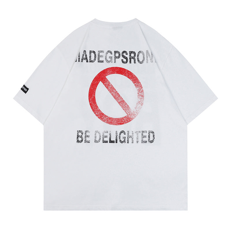 Streetwear T Shirts Letter Print Casual Oversize Loose Short Sleeve Cotton Round Neck Hip Hop Tee Summer