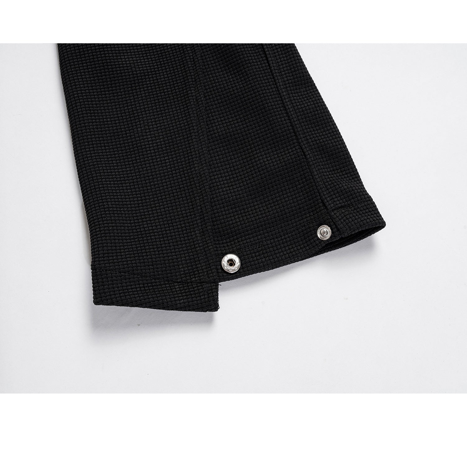Men's Wear Women's Autumn And Winter Button Wide Leg Pants Unisex Fashionable Waffle Drawstring Casual Pants