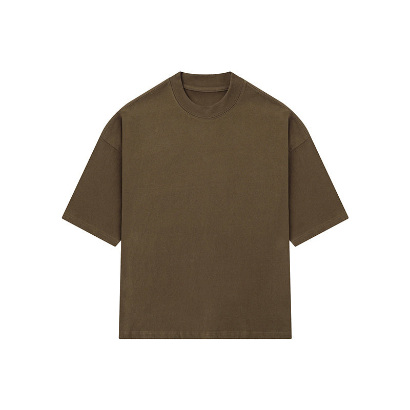 O Neck Streetwear Oversize T Shirts Simple Design Hip Hop Tee Loose Short Sleeve Casual Solid Color