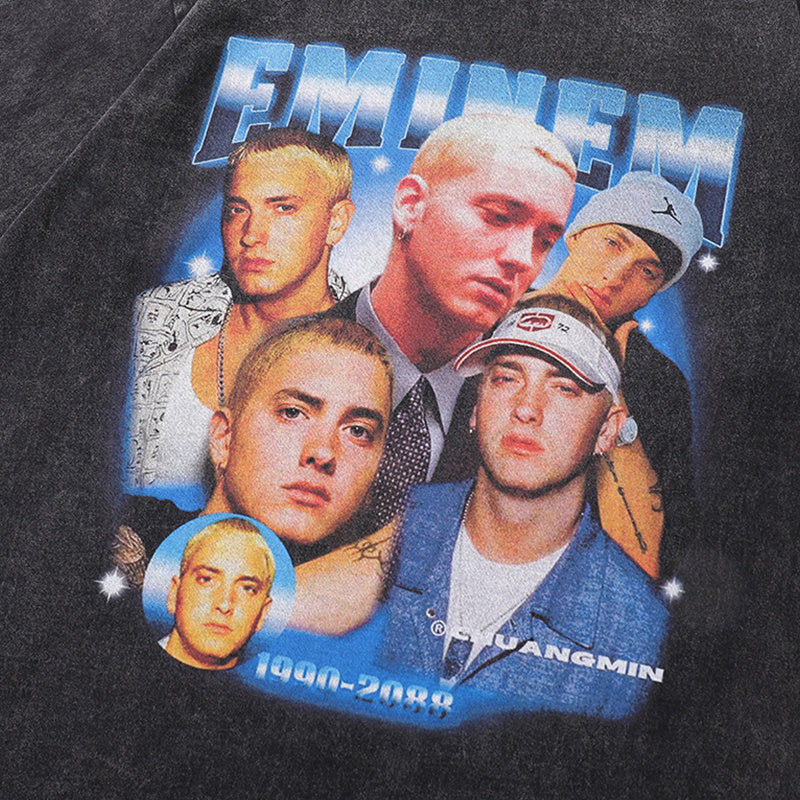 Streetwear T Shirts Retro Washed Oversize Tee Short Sleeve Casual Cotton Crew Neck Summer Trendy