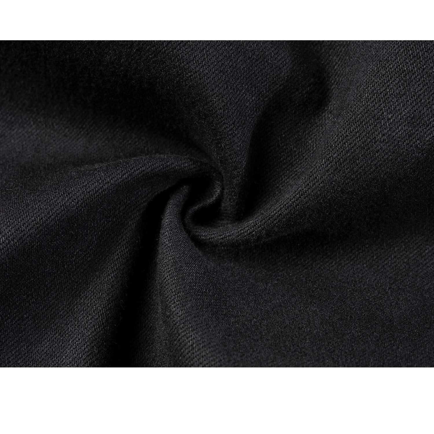 Men's Women's Spring And Summer Urban High Street Micro-stretch Fabric Trousers Unisex Scrub Black Jeans
