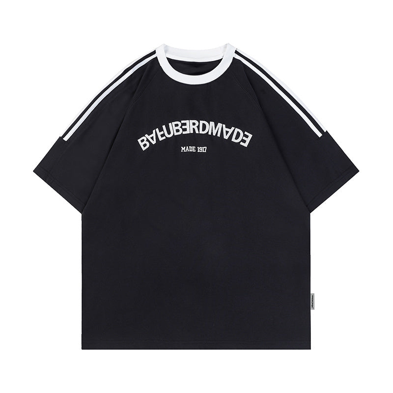 Streetwear Letter Printed Oversize T Shirts Hip Hop Tee Summer Loose Short Sleeve Casual Cotton O Neck