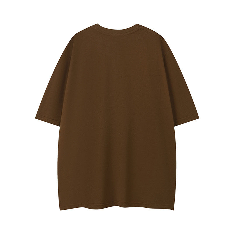Streetwear Fries Pattern T Shirts Fashion Crew Neck Oversize Summer Cotton Short Sleeve High Quality Casual