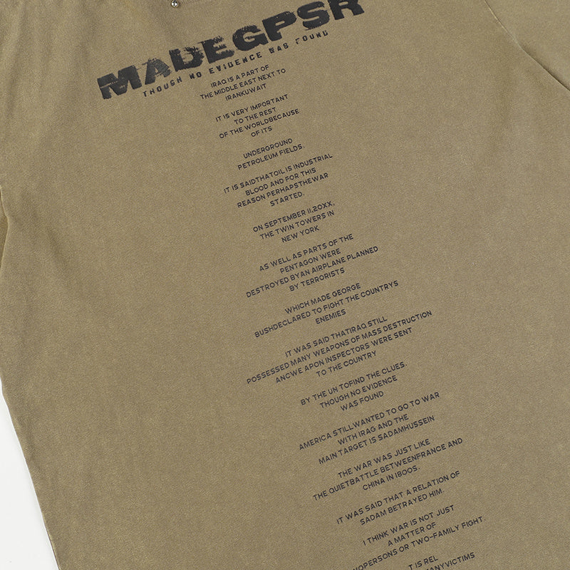 Vintage Letter Print Streetwear T Shirts Oversize Loose Short Sleeve Harajuku Cotton Tee Summer Solid Color