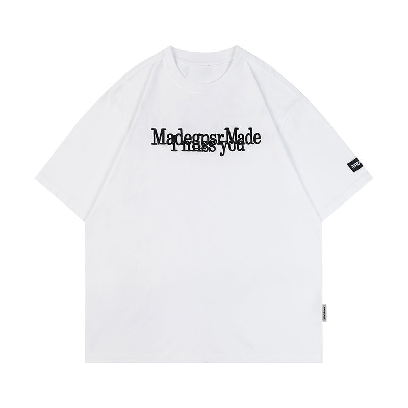 Streetwear T Shirts Number Print Casual Oversize Sports Style Loose Short Sleeve Cotton O Neck Hip Hop Tee Summer